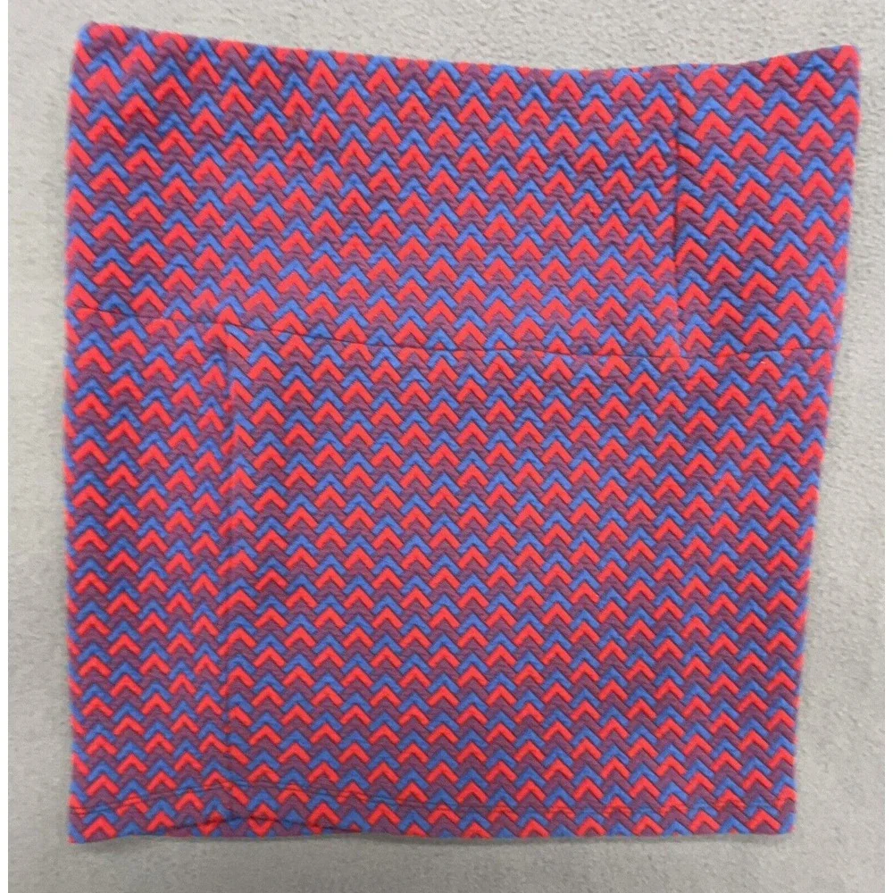Women Mini Skirt M‎ Red Blue Pencil Geometric Stretch Pull On Casual Party Fun
